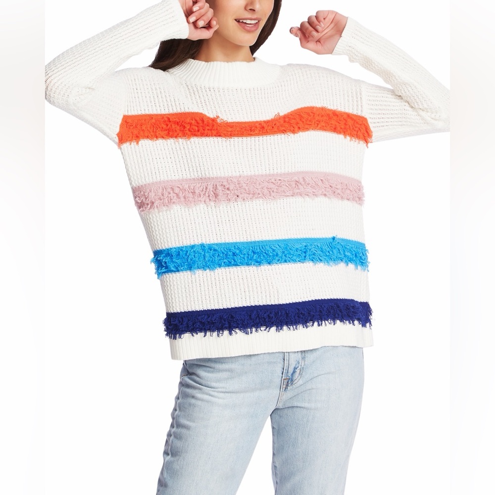 NWT 1. State Women's Multicolor Striped Sweater